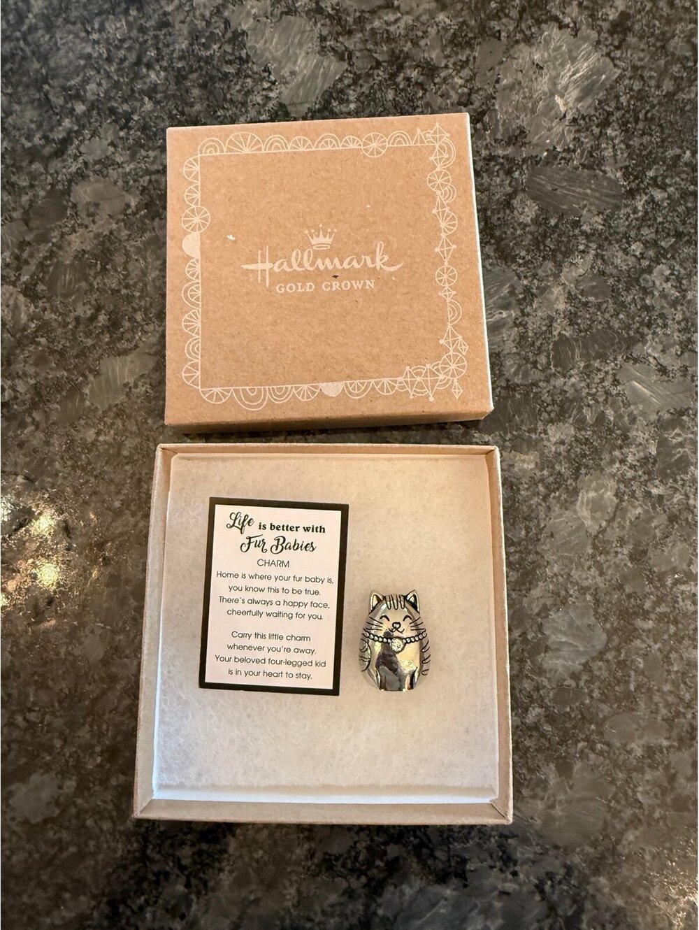 Ganz Life Is Better With A Cat Silver Charm from Hallmark